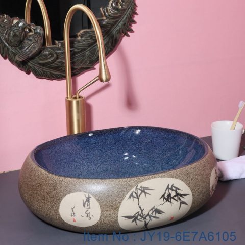 JY19-6E7A6105 Jingdezhen modern high quality vanity art ceramic