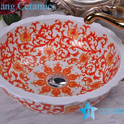 YL-C_8681 China Wholesale price wave edge sanitary ware sink basin