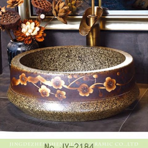 SJJY-2184-23   China traditional high quality marble ceramic wash basin