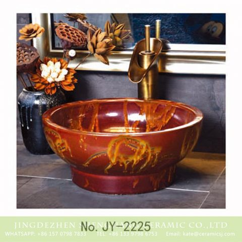 SJJY-2225-28   China ancient design easy cleaning wash basin