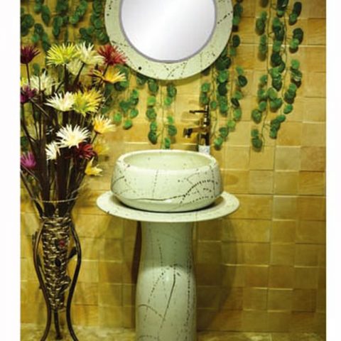 SJJY-2261-32   Solid color household porcelain art basin