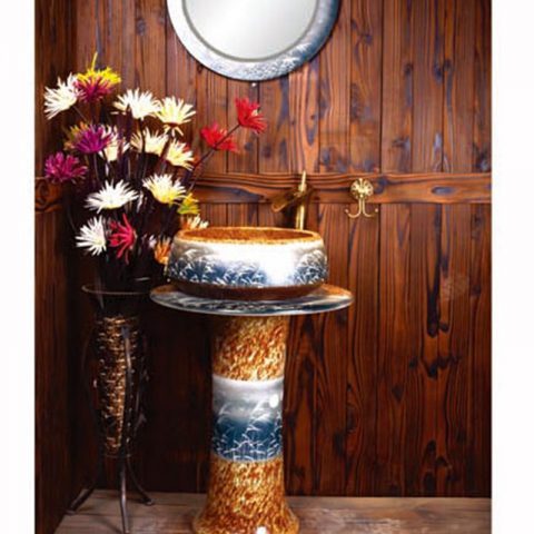 SJJY-2274-33   China exporter best choice porcelain with reed device pedestal basin