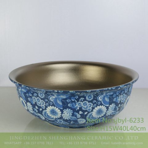 sjbyl-6233 Thin mouth matte kingdee dance interior smooth wash basin porcelain porcelain daily home decoration