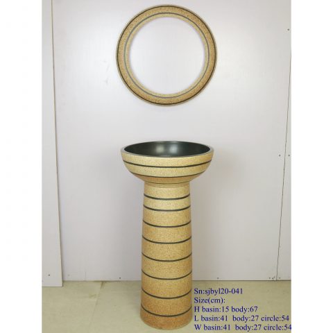 sjby120-041 Jingdezhen handmade lighthouse design washbasin